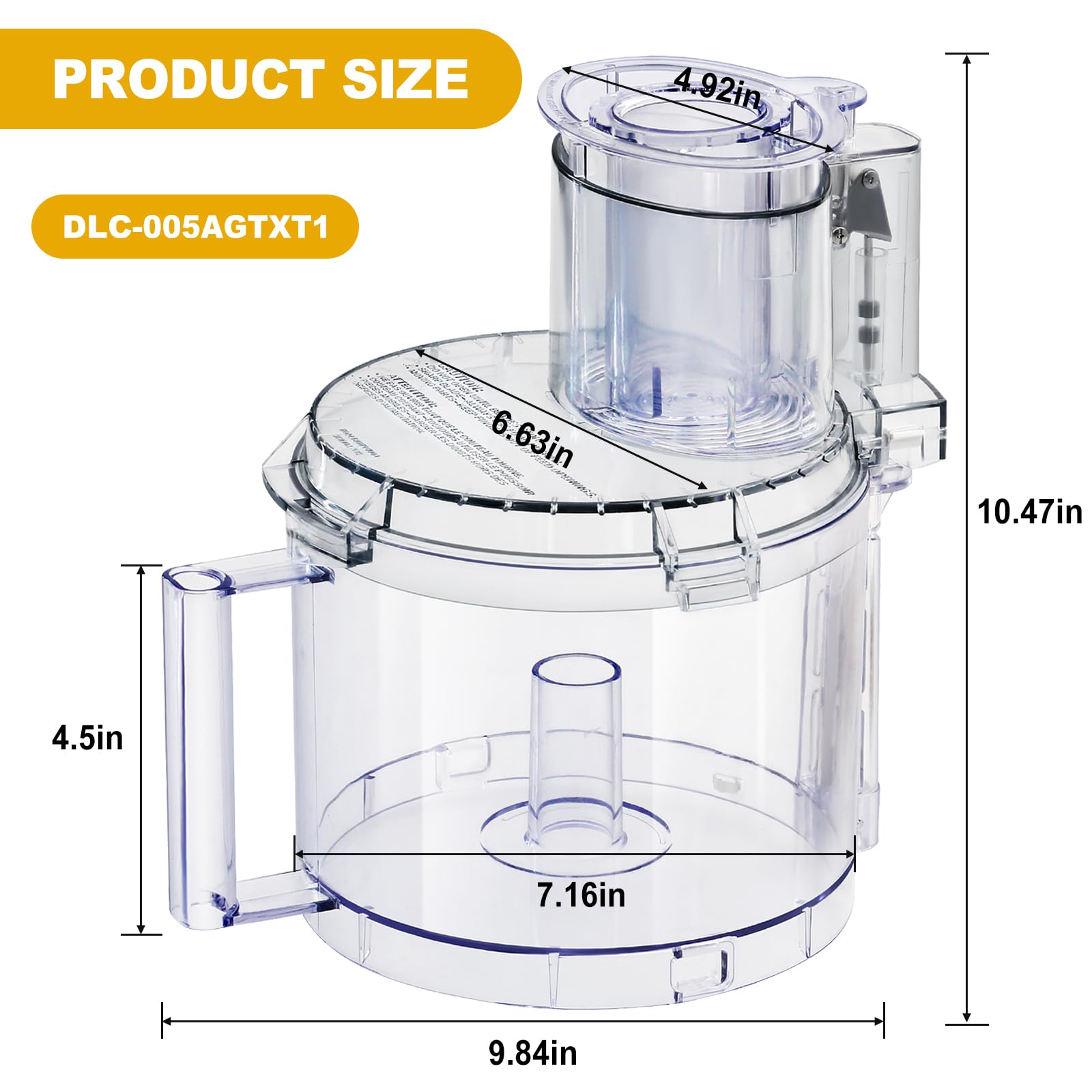 Amazon.com: DLC-005AGTXT1 Replacement Food Processor Work Bowl
